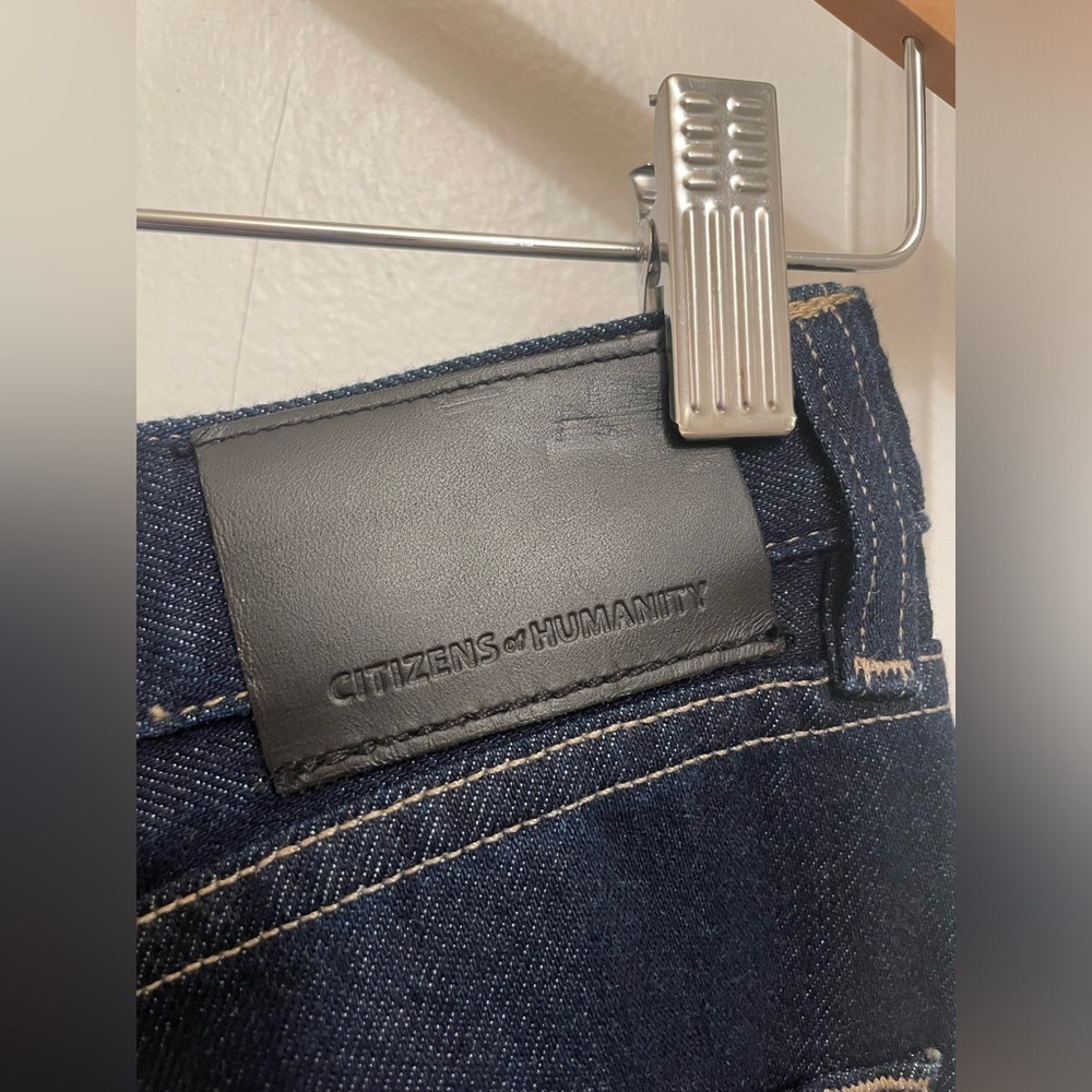 NWOT Citizens of Humanity Maritzy pleated wide-leg jeans, In Dark Wash Size 23 - Picture 6 of 9